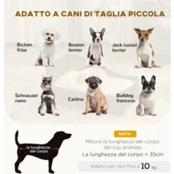 PawHut Lettini Per Cani Animali Domestici Chaise Longue In Vimini Con Cuscino Nero -Cibi per cani in Italia 18013077 4