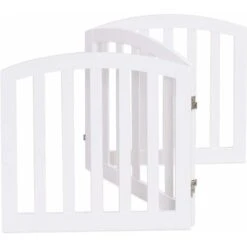 Cancello Di Legno Per Animali Domestici, Cancelletto Di Sicurezza Per Cani E Animali Domestici, Per Casa, Entrata, Scale, Bianco (3 Pannelli) 9 Cancello Di Legno Per Animali Domestici, Cancelletto Di Sicurezza Per Cani E Animali Domestici, Per Casa, Entrata, Scale, Bianco (3 Pannelli) -Cibi per cani in Italia 18190573 4