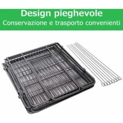 COSTWAY Recinto Per Cani Da Interno Ed Esterno, Recinzione Per Animali Domestici Con 8 Pannelli Di Metallo, Box Per Cani, Gatti E Conigli, 80 X 100 Cm -Cibi per cani in Italia 18190674 4