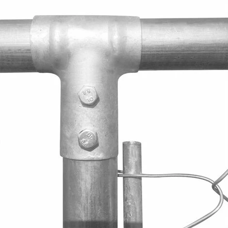 Canile Da Esterno In Acciaio Zincato 570x570x185 Cm VidaXL 6 Canile Da Esterno In Acciaio Zincato 570x570x185 Cm VidaXL - immagine 4