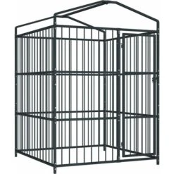 Canile Da Esterno Con Tetto 150x150x210 Cm VidaXL -Cibi per cani in Italia 18754422 4