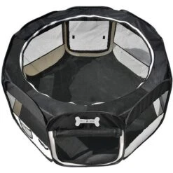 Mucola 125 CM Cucciolo Di Casa Cucciolo Di Cucciolo Di Cane Pieghevole Cucciolo Correre Animale Recinto Recinto Cani Cani Conigli Nero -Cibi per cani in Italia 19153012 3