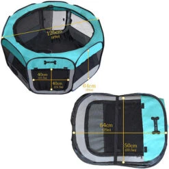 Mucola 125 CM Cucciolo Di Casa Cucciolo Di Cucciolo Di Casa Pieghevole Cucciolo Correre Animale Recinto Recinto Cani Cani Conigli Turchese -Cibi per cani in Italia 19153014 5