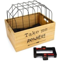 Trasportino Da Bicicletta Per Cani In Legno Beeztees