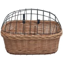 Cestino Anteriore Bici E Coperchio 50x45x35 Cm Salice Naturale VidaXL -Cibi per cani in Italia 19353086 5