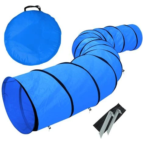 Yaheetech Tunnel Per Cani Animali Domestici 60 X 546 Cm Pieghevole Da Gioco Agility Blu Con Borsa Da Trasporto Picchetti 4 Yaheetech Tunnel Per Cani Animali Domestici 60 X 546 Cm Pieghevole Da Gioco Agility Blu Con Borsa Da Trasporto Picchetti - immagine 2
