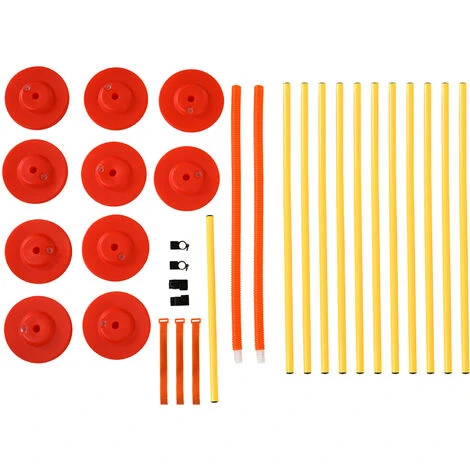 PawHut Set Agility Dog Con Paletti Ed Anello Regolabile Per Addestramento Cani 6 PawHut Set Agility Dog Con Paletti Ed Anello Regolabile Per Addestramento Cani - immagine 4