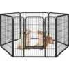 Yaheetech Recinto Per Cani Cuccioli Conigli Gatti Animali Da Interno E Esterno Giardino Rete Recinzione Ferro 6 Pz 80 X 80 Cm -Cibi per cani in Italia 23252399 1