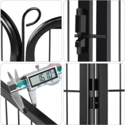 Yaheetech Recinto Per Cani Cuccioli Conigli Gatti Animali Da Interno E Esterno Giardino Rete Recinzione Ferro 6 Pz 80 X 80 Cm -Cibi per cani in Italia 23252399 4