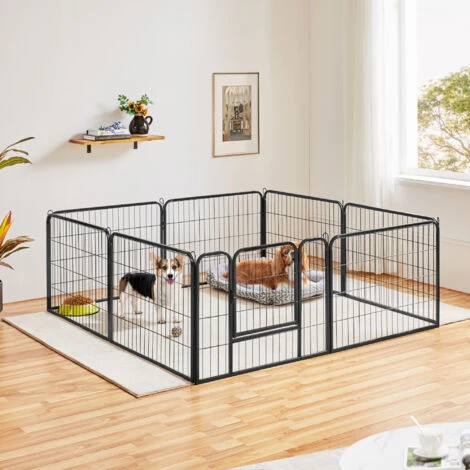 Yaheetech Recinto Per Cani Cuccioli Conigli Gatti Animali Da Interno E Esterno Giardino Rete Recinzione Ferro 8 Pz 60 X 80 Cm 5 Yaheetech Recinto Per Cani Cuccioli Conigli Gatti Animali Da Interno E Esterno Giardino Rete Recinzione Ferro 8 Pz 60 X 80 Cm - immagine 3