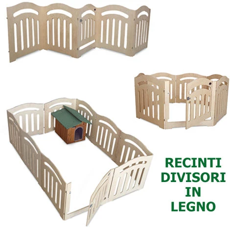 Recinti E Divisori In Legno Alt 75 O 120 MADE IN ITALY Con Cancelletto C. Moduli 4 Alt. 75 X 75 Larg. Compreso Cancelletto 3 Recinti E Divisori In Legno Alt 75 O 120 MADE IN ITALY Con Cancelletto C. Moduli 4 Alt. 75 X 75 Larg. Compreso Cancelletto