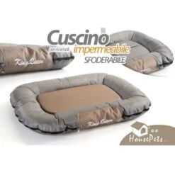 Cuccia Cuscino Per Cani Gatti Lettino Tessuto Impermeabile Sfoderabile 80x58cm 6 Cuccia Cuscino Per Cani Gatti Lettino Tessuto Impermeabile Sfoderabile 80x58cm -Cibi per cani in Italia 24874332 2