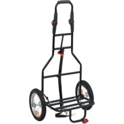 Rimorchio Pieghevole Da Bici Con Borsa Spesa Rosso E Nero VidaXL -Cibi per cani in Italia 26228433 5