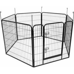 Box Per Cani Zecta 162x140x80 Cm Nera FLAMINGO