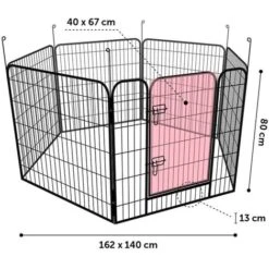 Box Per Cani Zecta 162x140x80 Cm Nera FLAMINGO -Cibi per cani in Italia 26276134 3