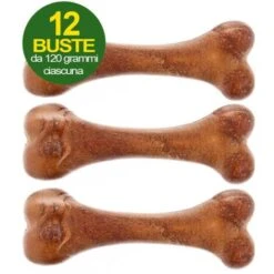 Ferribiella Snack Selvatico Salmone E Limone Per Cani Adulti Di Media Taglia 12 Buste Da 120 G Ciascuna: 12 Buste Da 120 G