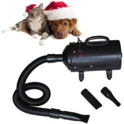 Hommoo Phon Per Cani Con 3 Ugelli Nero 2400 W VD06419 -Cibi per cani in Italia 26481985 5