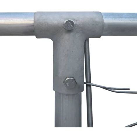 Hommoo Recinto Per Cani Da Esterno In Acciaio Zincato 2x2x1 M VD30567 5 Hommoo Recinto Per Cani Da Esterno In Acciaio Zincato 2x2x1 M VD30567 - immagine 3