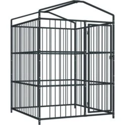 Hommoo Canile Da Esterno Con Tetto 150x150x210 Cm VD35213 9 Hommoo Canile Da Esterno Con Tetto 150x150x210 Cm VD35213 -Cibi per cani in Italia 26652748 3