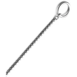 Record Collare A Strozzo Con Serpentina Fine In Ottone Cromato Per Cani: 45 Cm X 0,4 Cm Collare