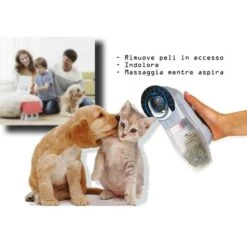 Tosatrice 2 In 1 Rimuove Peli In Eccesso Massaggia Per Cane E Gatto SHED