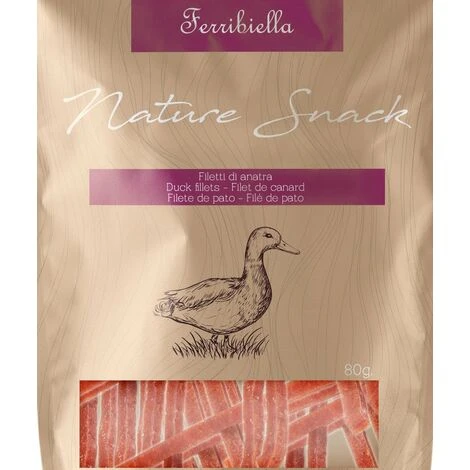 Ferribiella Snack Nature Filetto Di Anatra Per Cani 10 Buste Da 80 G Cad 4 Ferribiella Snack Nature Filetto Di Anatra Per Cani 10 Buste Da 80 G Cad - immagine 2