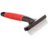 Ferplast Pettine A Rastrello Per Cani Gro 5874, Doppia Fila Di Denti Arrotondati Rotanti, Ideale Per Animali A Pelo Medio E Lungo, 11 X 3 X H 15,5 Cm