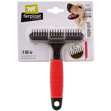 Ferplast Pettine A Rastrello Per Cani Gro 5874, Doppia Fila Di Denti Arrotondati Rotanti, Ideale Per Animali A Pelo Medio E Lungo, 11 X 3 X H 15,5 Cm 5 Ferplast Pettine A Rastrello Per Cani Gro 5874, Doppia Fila Di Denti Arrotondati Rotanti, Ideale Per Animali A Pelo Medio E Lungo, 11 X 3 X H 15,5 Cm - immagine 3