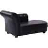 PawHut Divanetti Per Cani Chaise Longue Ottomana Per Animali, Nero, 82.5x45x41.5cm -Cibi per cani in Italia 28944619 1