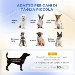 PawHut Divano Per Animali Cuscino Rivestito In Gommapiuma Rimovibile 74x48.5x31cm -Cibi per cani in Italia 28946536 4