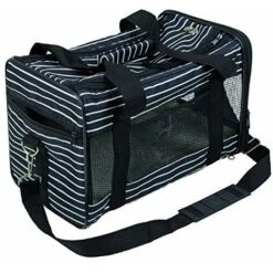 Kerbl - Borsa Da Viaggio Cuba, 40 X 26 X 28 Cm, Colore: Nero/Bianco