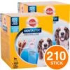 210 Pedigree Dentastix Medium Per L'igiene Orale Del Cane - 2 Confezioni Da 105 Stick -Cibi per cani in Italia 29146720 1