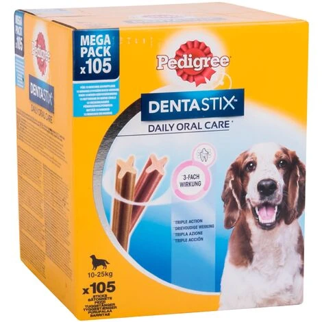 210 Pedigree Dentastix Medium Per L'igiene Orale Del Cane - 2 Confezioni Da 105 Stick 4 210 Pedigree Dentastix Medium Per L'igiene Orale Del Cane - 2 Confezioni Da 105 Stick - immagine 2