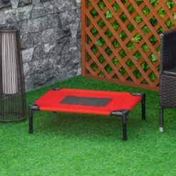 PawHut Cuccia Estiva Brandina Per Cani Fino A 11kg Da Esterno E Da Interno Rossa 8 PawHut Cuccia Estiva Brandina Per Cani Fino A 11kg Da Esterno E Da Interno Rossa -Cibi per cani in Italia 29444668 2