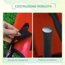 PawHut Cuccia Estiva Brandina Per Cani Fino A 11kg Da Esterno E Da Interno Rossa 10 PawHut Cuccia Estiva Brandina Per Cani Fino A 11kg Da Esterno E Da Interno Rossa -Cibi per cani in Italia 29444668 4
