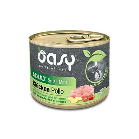 Oasy Grain Free Per Cani Adult Small Mini Da 200 Gr Pollo Con Pomodorini E Patate 3 Oasy Grain Free Per Cani Adult Small Mini Da 200 Gr Pollo Con Pomodorini E Patate