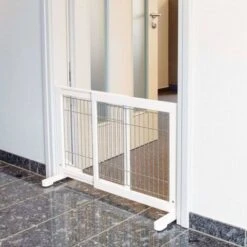 Cancello Per Cani In Legno 65-108x61 Cm TRIXIE -Cibi per cani in Italia 30685908 3