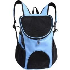 Borsa Da Trasporto Per Cani Gatti, Sistema Vivavoce Ventilazione Ventilata Doppia Tracolla Per Trasporto Di Cani Gatti Chinot Gattino Coniglio Camminata Escursionismo Viaggiare (azzurro) 25 X 30 X 35