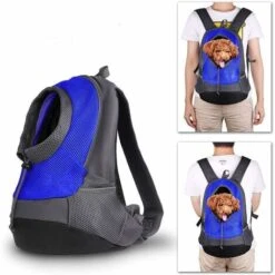 Pet Small Dog Cat Puppy Backpack Carrier (Max 8kg) Borsa Da Viaggio Traspirante Con Morbida Rete Per Adulti 42 × 38 × 20 Cm - Blu -Cibi per cani in Italia 30853590 3
