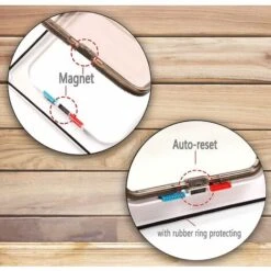 Trappola Per Gatti A 4 Posizioni Con Apertura A Tunnel, Copertura Per Porta Per Animali Domestici, Porta Per Gatti Con Serratura, Piccola Chiusura Per Gatti, Facile Da Installare, Bianca -Cibi per cani in Italia 30854544 3