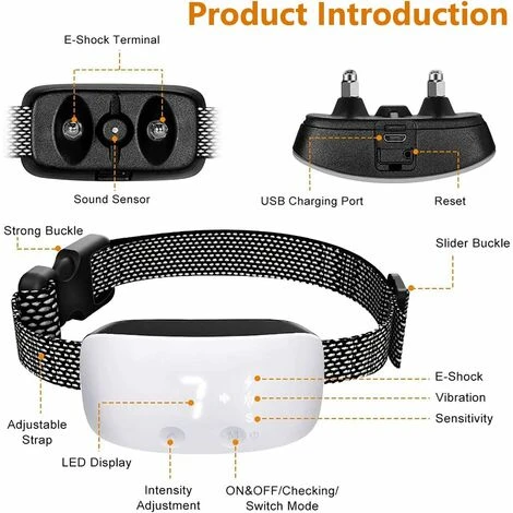 Collare Per Cani LITZEE, Collare Di Addestramento Automatico Con Modalità Rumore / Vibrazione / Urti, 5 Livelli Di Sensibilità, Ricaricabile E Impermeabile Per Cani Di Diverse Dimensioni (nero) 4 Collare Per Cani LITZEE, Collare Di Addestramento Automatico Con Modalità Rumore / Vibrazione / Urti, 5 Livelli Di Sensibilità, Ricaricabile E Impermeabile Per Cani Di Diverse Dimensioni (nero) - immagine 2
