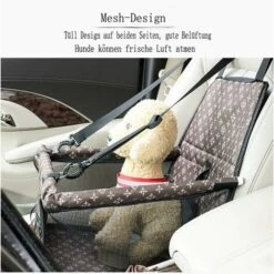Seggiolino Auto Per Cani E Cani - Seggiolino Per Cani Rialzato - Impermeabile - Pieghevole - Traspirante - Per Viaggi, Cani Di Piccola Taglia O Gatti -Cibi per cani in Italia 30854748 3