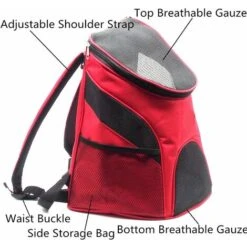 Zaino Dog Carrier, Sistema Vivavoce, Ventilazione Regolabile, Mani Per Camminare, Escursionismo, Viaggio, Doppia Borsa A Tracolla Per Trasportare Cane, Cane -Cibi per cani in Italia 30854945 4