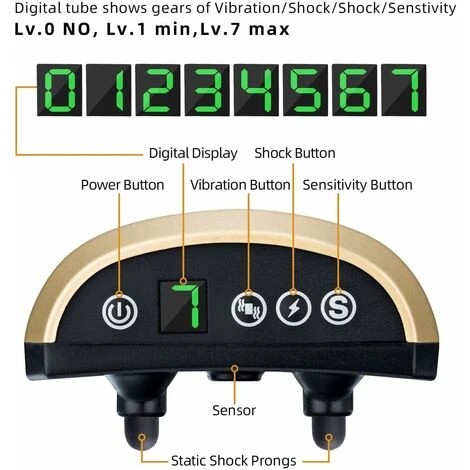 Collare Per Cani LITZEE, Collare Di Addestramento Automatico Con Modalità Rumore / Vibrazione / Urti, 7 Livelli Di Sensibilità, Ricaricabile E Impermeabile Per Cani Di Piccola, Media E Grande Taglia 4 Collare Per Cani LITZEE, Collare Di Addestramento Automatico Con Modalità Rumore / Vibrazione / Urti, 7 Livelli Di Sensibilità, Ricaricabile E Impermeabile Per Cani Di Piccola, Media E Grande Taglia - immagine 2