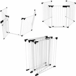 BATHRINS®Recinzione, Recinzione Per Cuccioli Box Per Cuccioli Box Per Cani Recinzione Per Cani Box Per Cani Conigli Piccoli Animali Domestici-5 Pezzi Recinzione Di Sicurezza- Bianco -Cibi per cani in Italia 30947801 5