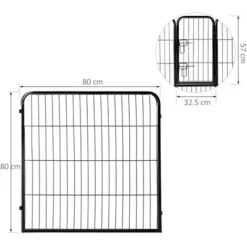 RECINTO Cuccioli Animali, Cani, Gatti, MODULABILE DA ESTERNO 8 PANNELLI 80x80CM -Cibi per cani in Italia 31129119 3