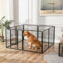 RECINTO Cuccioli Animali, Cani, Gatti, MODULABILE DA ESTERNO 8 PANNELLI 80x80CM -Cibi per cani in Italia 31129119 4