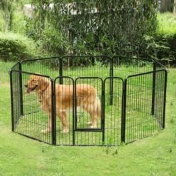 RECINTO Cuccioli Animali, Cani, Gatti, MODULABILE DA ESTERNO 8 PANNELLI 80x80CM -Cibi per cani in Italia 31129119 5