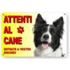 Attenti Al Cane Cartello Targa Border Collie -Cibi per cani in Italia 31561998 1