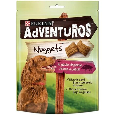 PURINA ADVENTUROS NUGGETS SNACK AL CINGHIALE 90 GR 3 PURINA ADVENTUROS NUGGETS SNACK AL CINGHIALE 90 GR